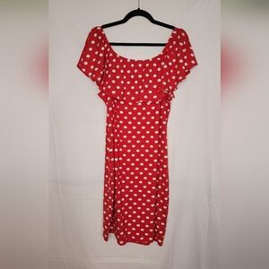 Absolutely Red Polka Dot Dress